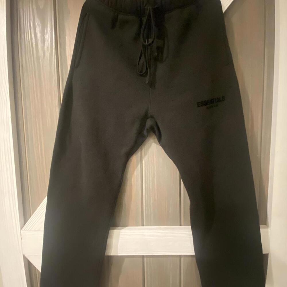 Essentials Black Sweatpants Joggers